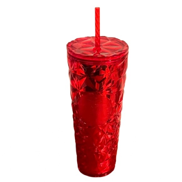 NEW- Starbucks Red Diamond Prism Crystal Venti 24oz Tumbler - Picture 7 of 8